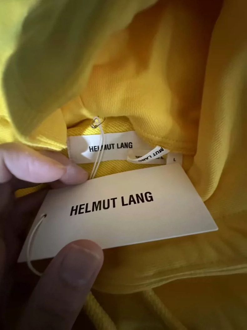 HELMUT LANG Yellow TAXI hoodie