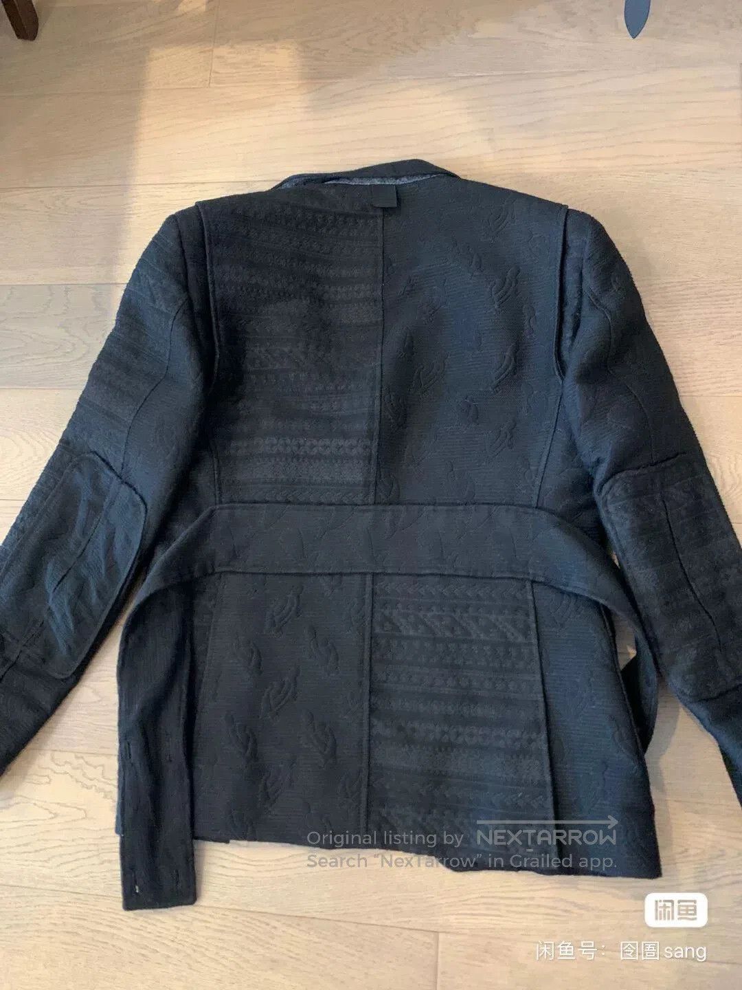 Thom Browne thom browne black textured blazer with details. Size US S / EU 44-46 / 1 - 4 Thumbnail