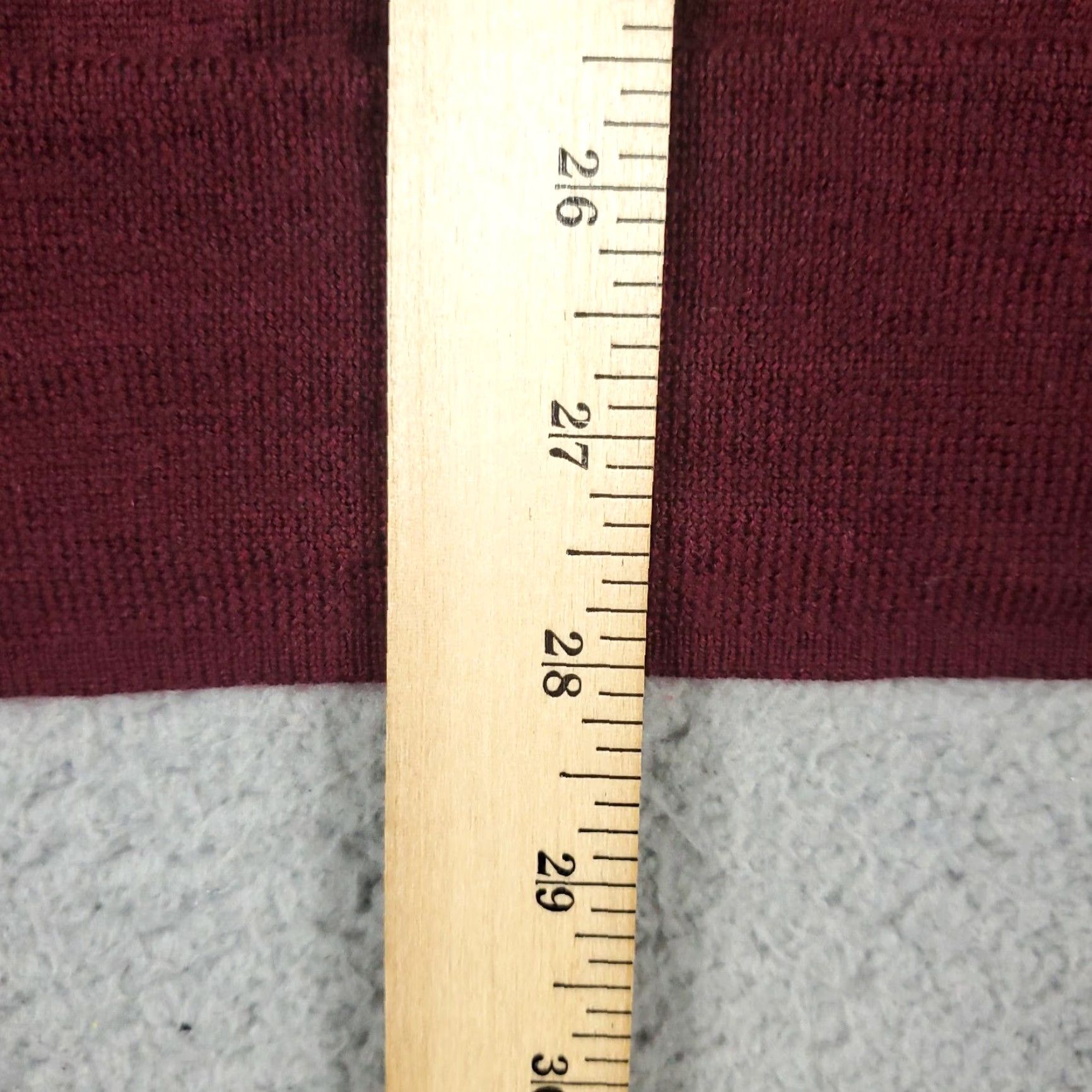 Brooks Brothers Brooks Brothers Mens Extra Large XL Burgundy Wool Striped Knit Pullover Sweater Size US XL / EU 56 / 4 - 7 Thumbnail