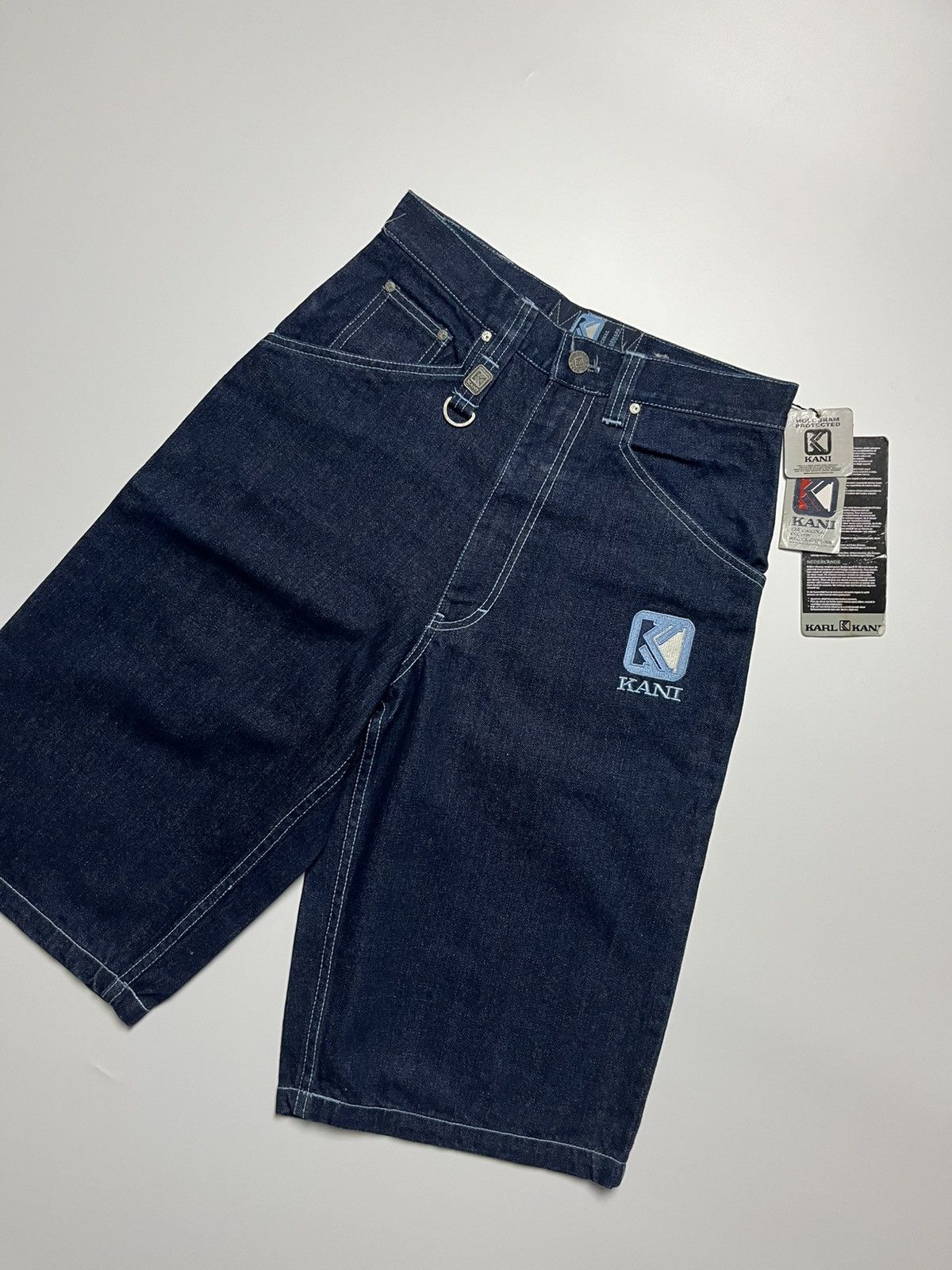Karl Kani Karl kani Y2k Raw Rinsed Denim Jorts Size US 28 / EU 44 - 3 Thumbnail