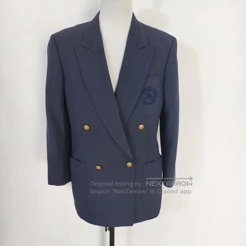 Burberry Burberry Navy Wool Double. Size US M / EU 48-50 / 2 - 1 Thumbnail