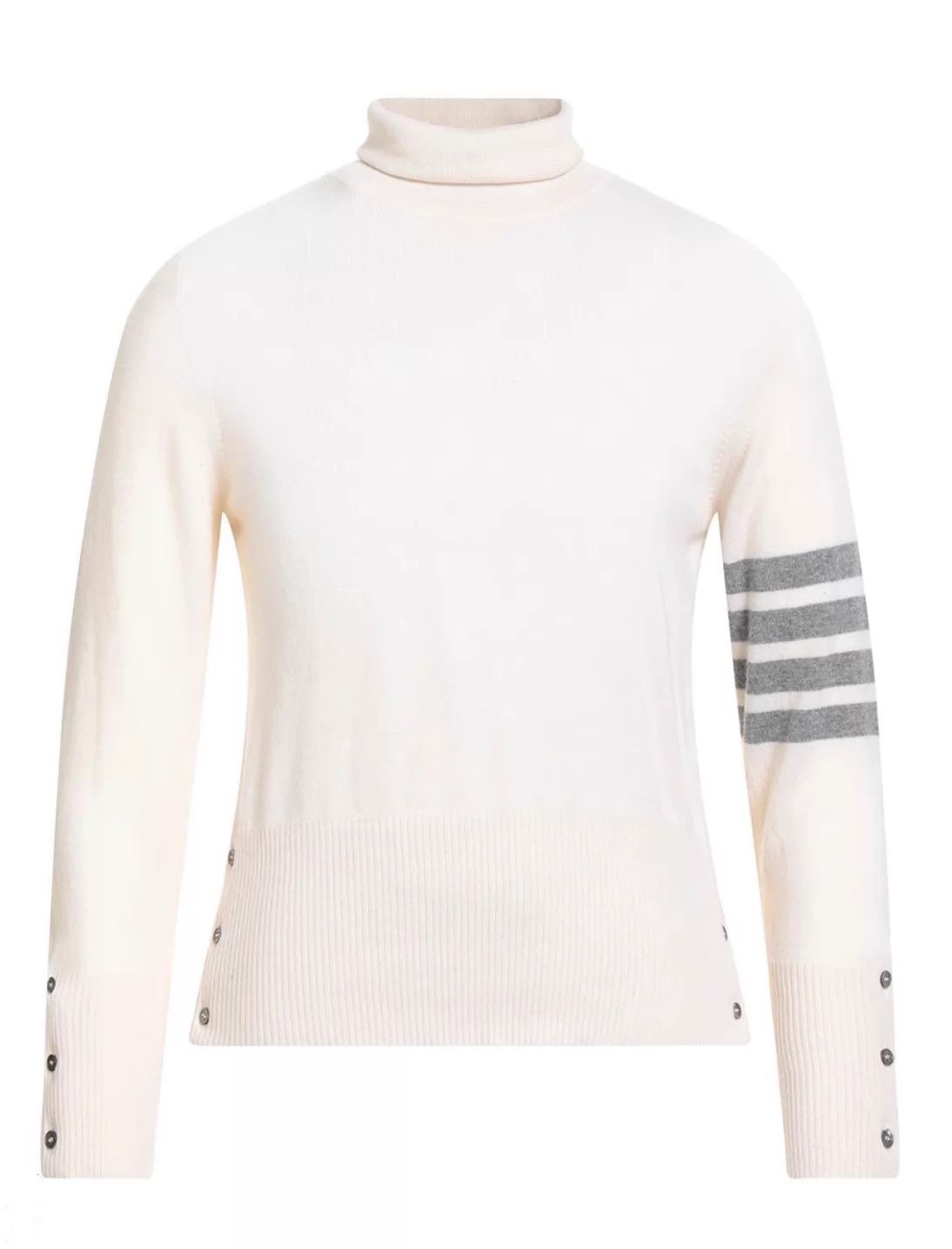 Thom Browne Thom Browne Men's 4-Bar Beige T-neck Cashmere Sweater Size US XXL / EU 58 / 5 - 6 Thumbnail
