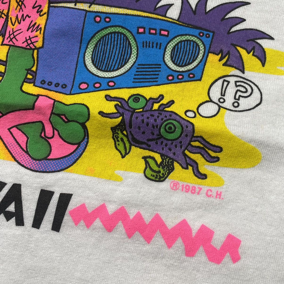Vintage Grail 80s 1987 Party Gecko Hawaii Surf Tee Size US S / EU 44-46 / 1 - 3 Thumbnail