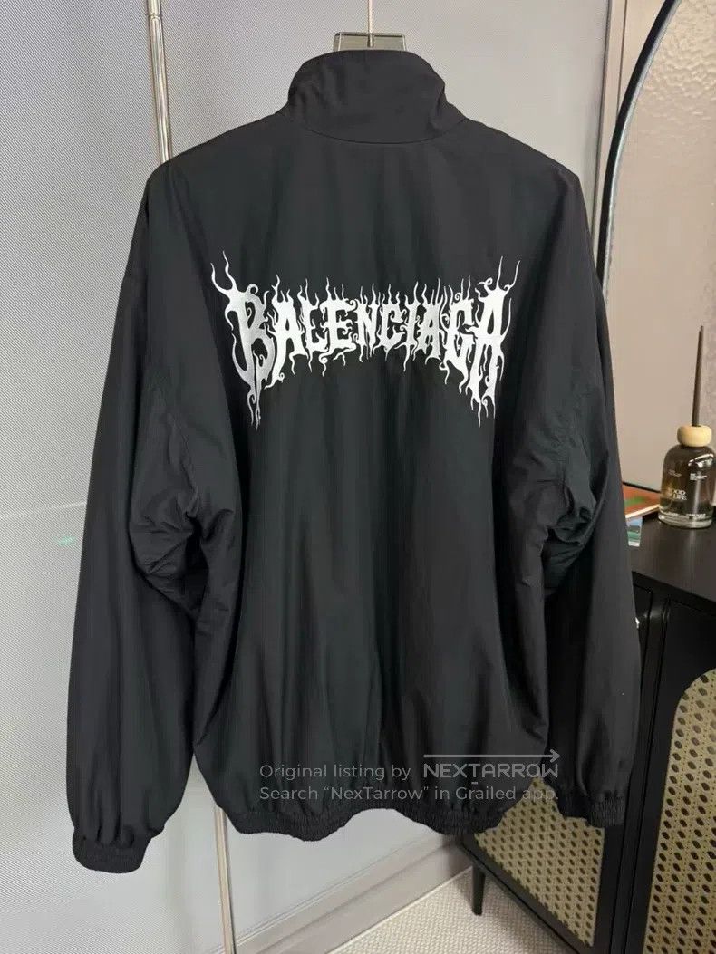 Balenciaga Balenciaga Sanskrit Embroidered Cotton Jacket Size US XXS / EU 40 - 2 Thumbnail