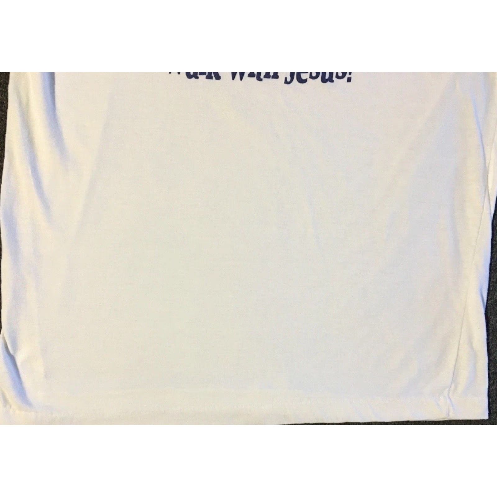 Vintage VINTAGE 90s Walk With Jesus Christ Faded Shirt M L White Shirt Men Short Sleeve T-Shirt Grunge Christian Heaven Bible Religion Punk Rock Fashion Size US M / EU 48-50 / 2 - 4 Thumbnail