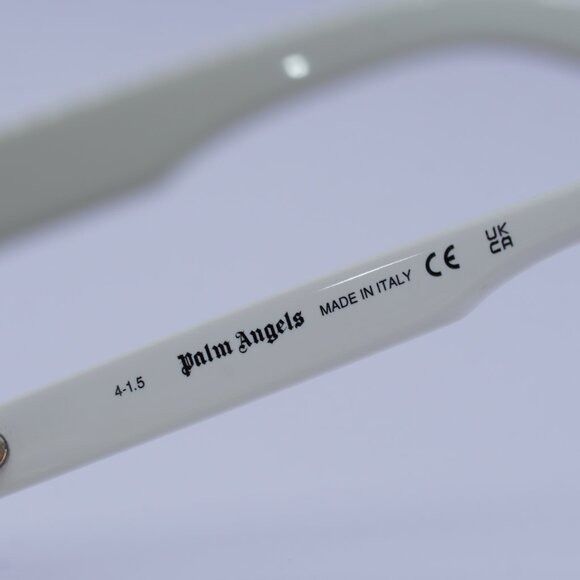 Palm Angels Palm Angels PERI094 HARMONY 0107 Sunglasses White Oval Frame Size ONE SIZE - 7 Thumbnail