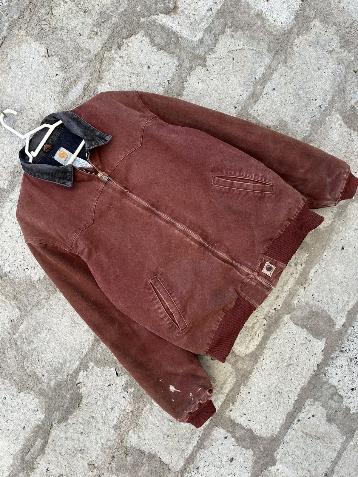 Carhartt × Vintage Fades Reddish Brown Carhartt J14 CLY Duck jacket Size US L / EU 52-54 / 3 - 3 Thumbnail