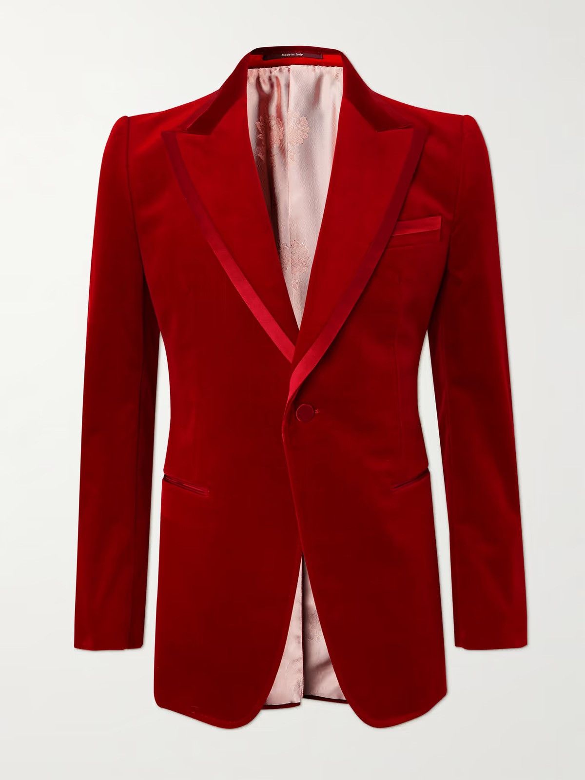 Gucci Gucci Red Velvet Blazer Size 38R - 3 Thumbnail