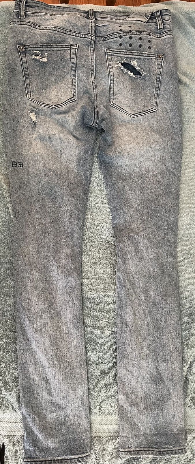 Ksubi Ksubi denim ripped blue jeans Size US 29 - 2 Thumbnail