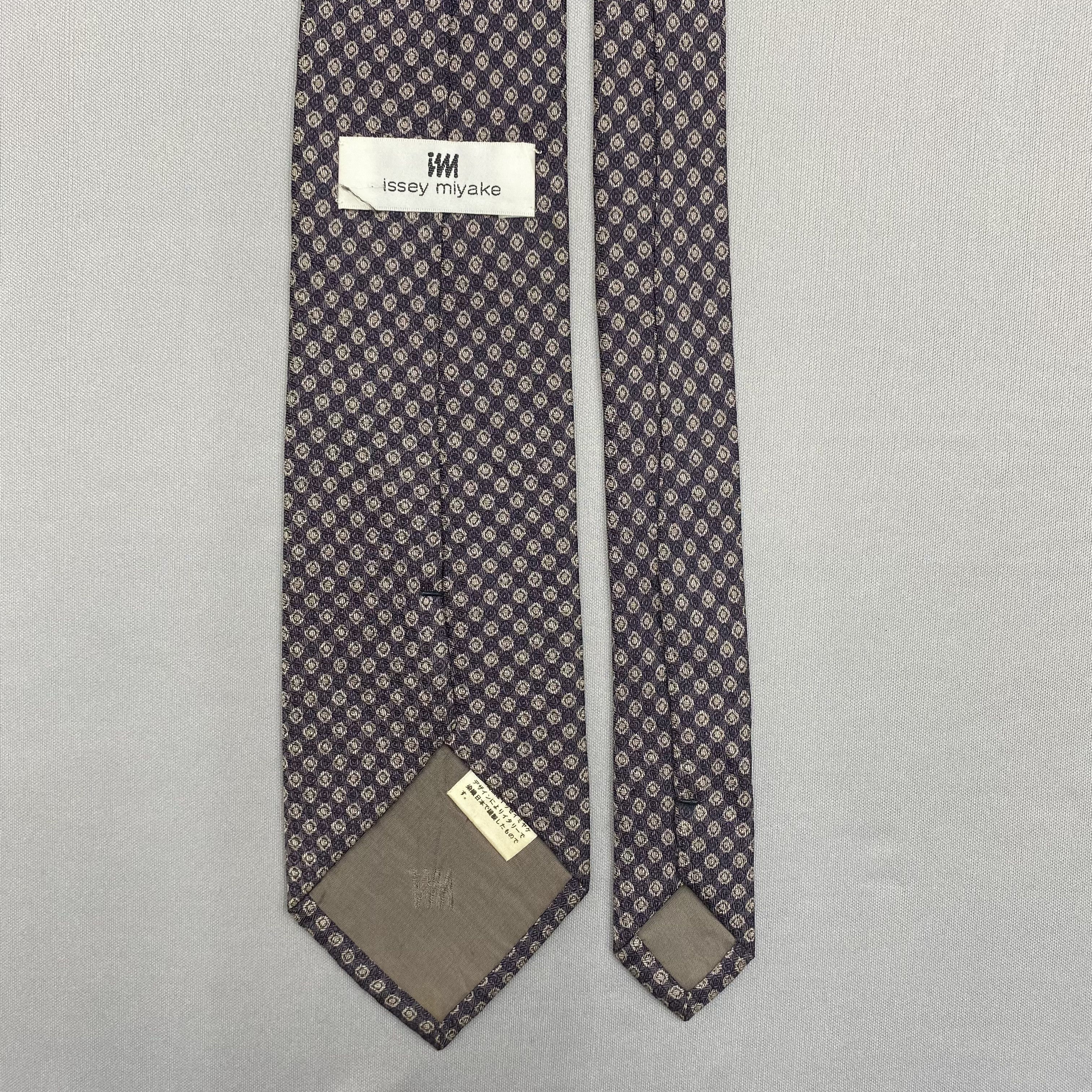Issey Miyake Vintage Issey Miyake SILK Necktie Cravate Pure Silk Neck Tie Size ONE SIZE - 6 Thumbnail