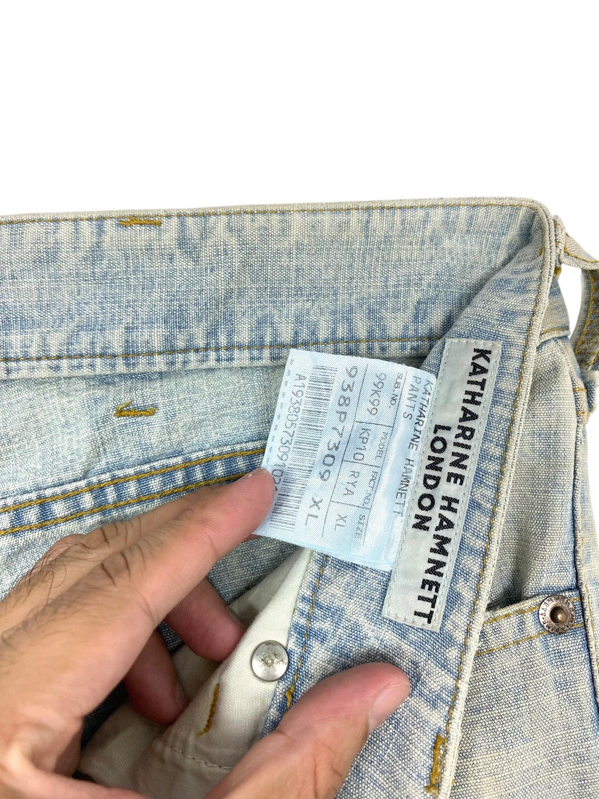 Katharine Hamnett London Rare‼️ Katharine Hamnett London Distressed Jeans Made Japan Size 34" / US 12 / IT 48 - 8 Thumbnail