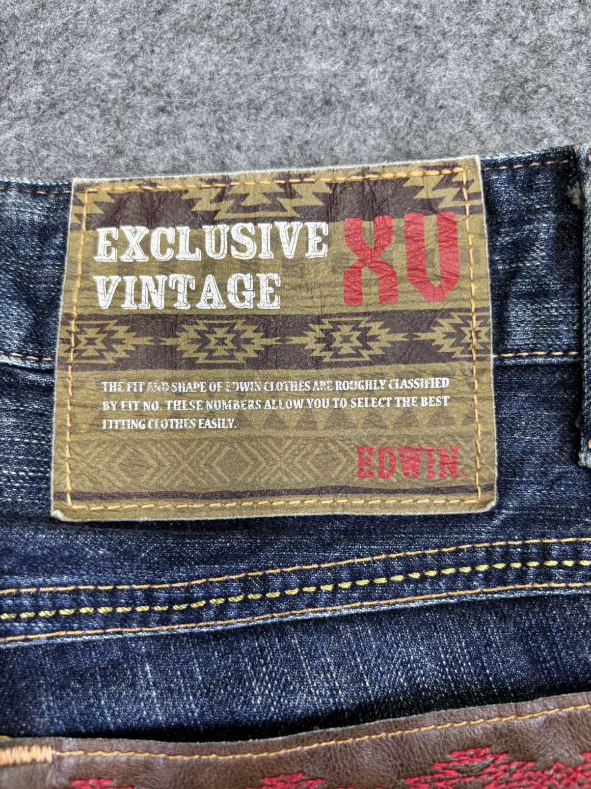 Edwin 💥Sick Fades Style💥Edwin Navajo Motive Wide Denim F996 Size US 28 / EU 44 - 10 Thumbnail