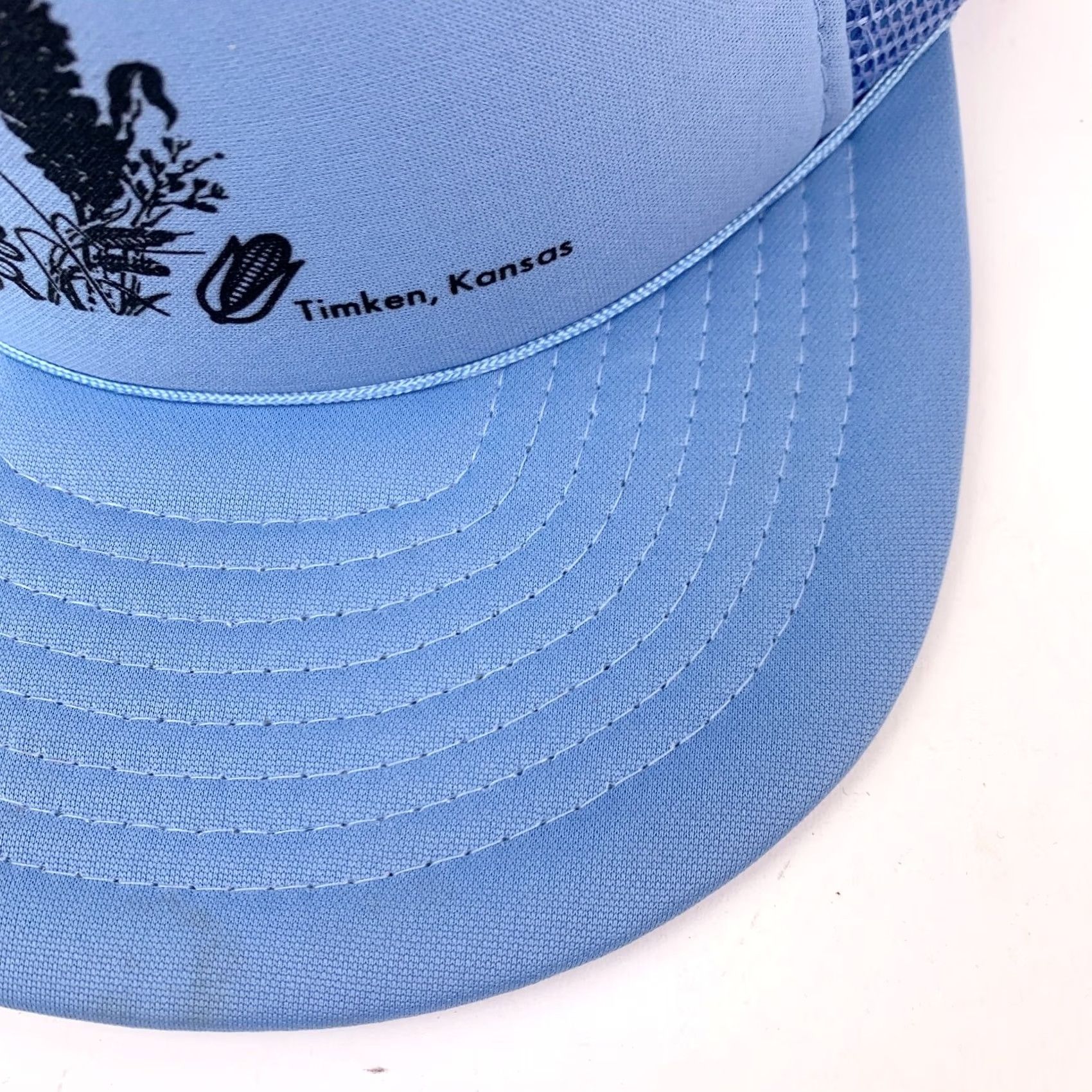 Vintage VINTAGE Vondracek Seeds Timken Kansas Blue Snapback Trucker Hat Cap Speedway One Size Size ONE SIZE - 2 Thumbnail