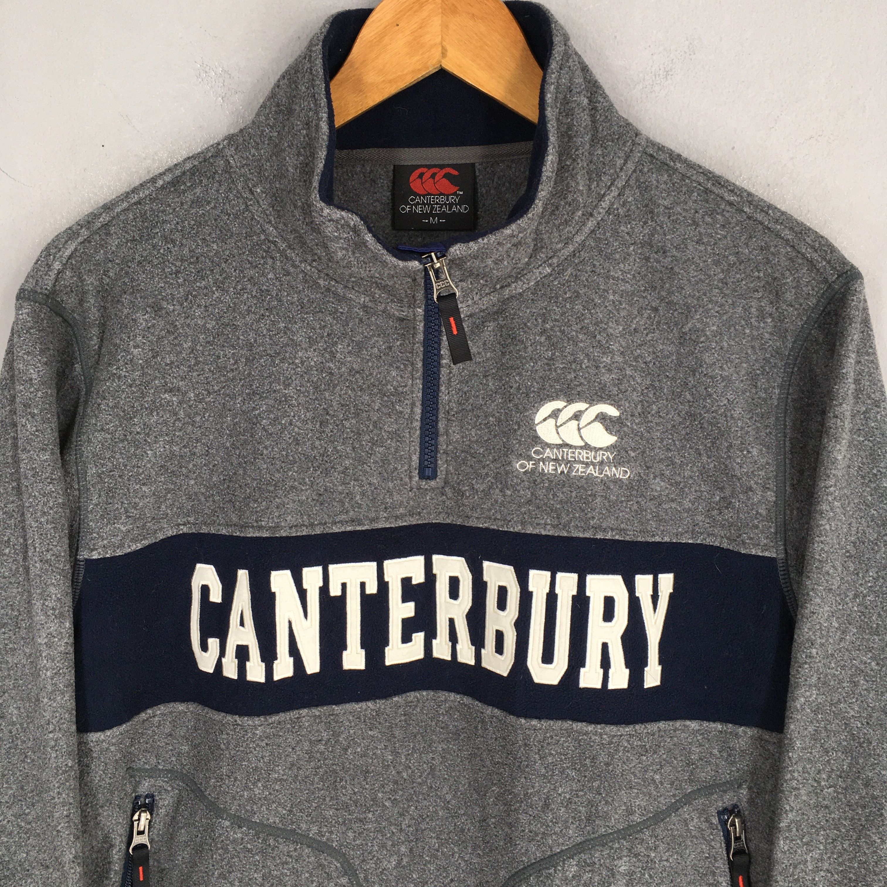 Canterbury of New Zealand × Vintage Canterbury Of New Zealand Rugby Gray Sweatshirt Medium Size US M / EU 48-50 / 2 - 2 Thumbnail