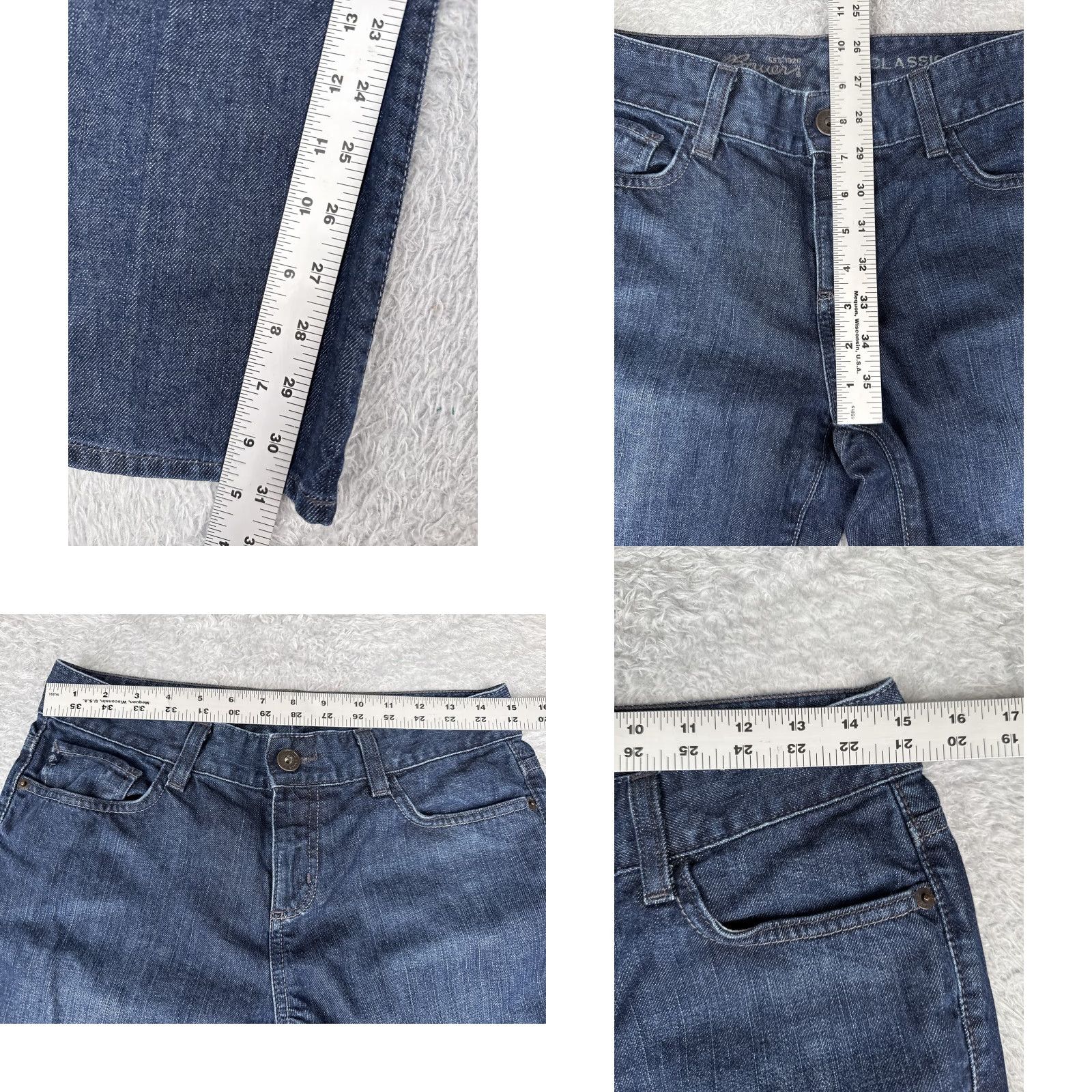 Eddie Bauer Eddie Bauer Jeans Womens 6R Straight Leg Mid Rise Stretch Denim Classic 30x31 Size 28" / US 6 / IT 42 - 8 Thumbnail