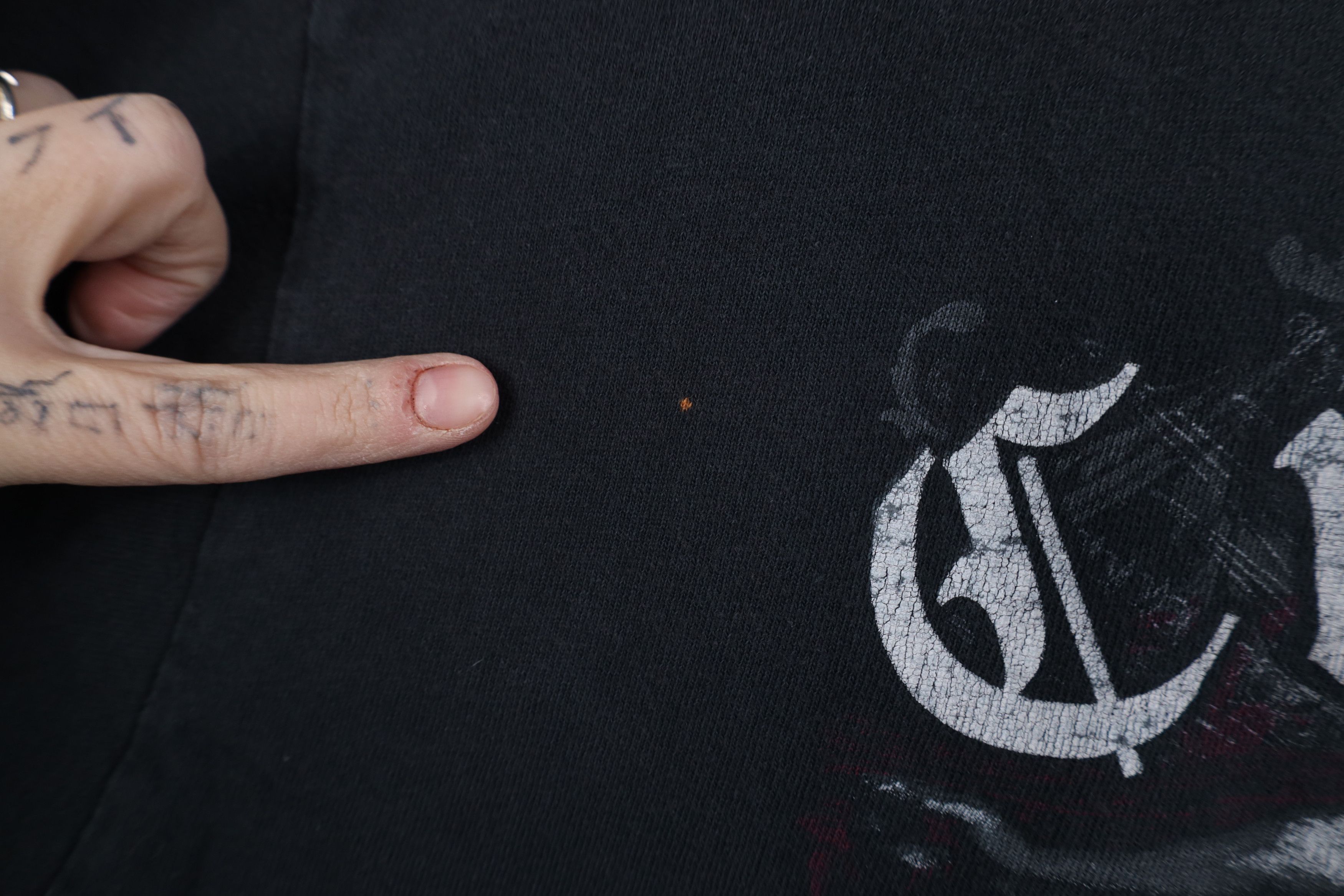 Vintage Vintage Y2K Jesus Christian Cross T-Shirt Black Cotton Size US XL / EU 56 / 4 - 6 Thumbnail