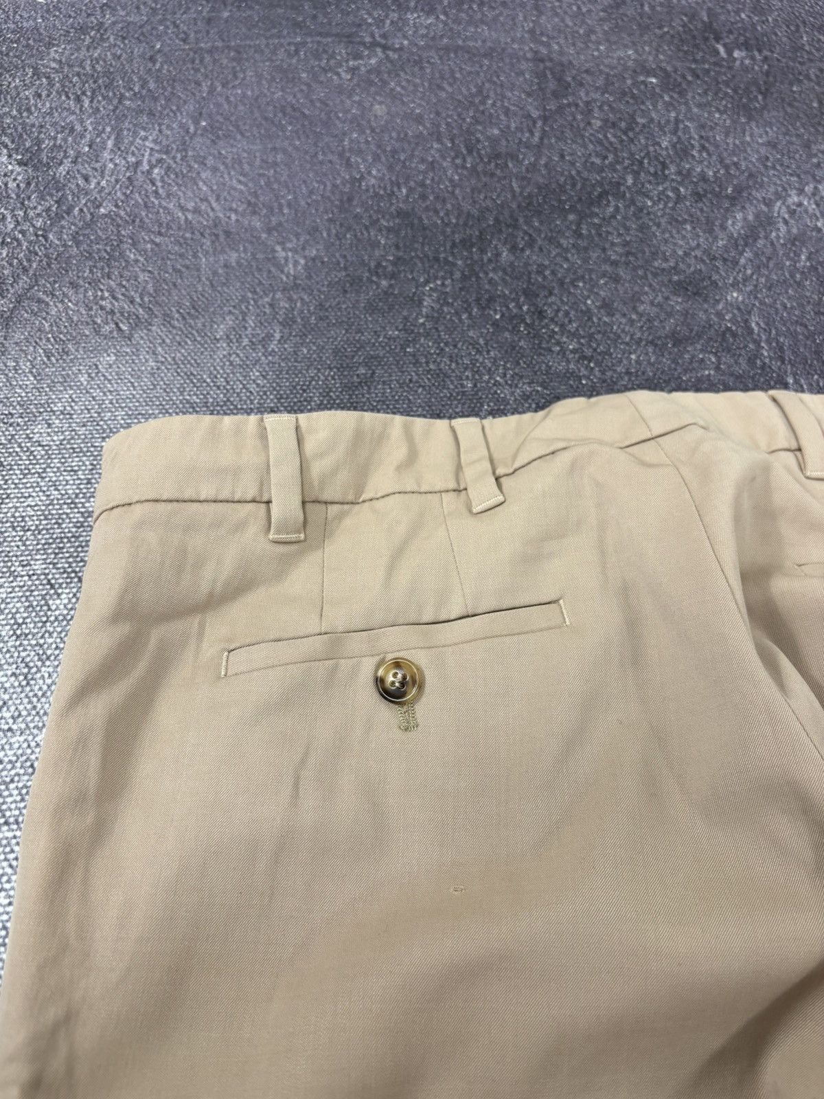 Prada Prada Women’s Straight Fit Beige Luxury Wool Pants Size 28" / US 6 / IT 42 - 14 Thumbnail