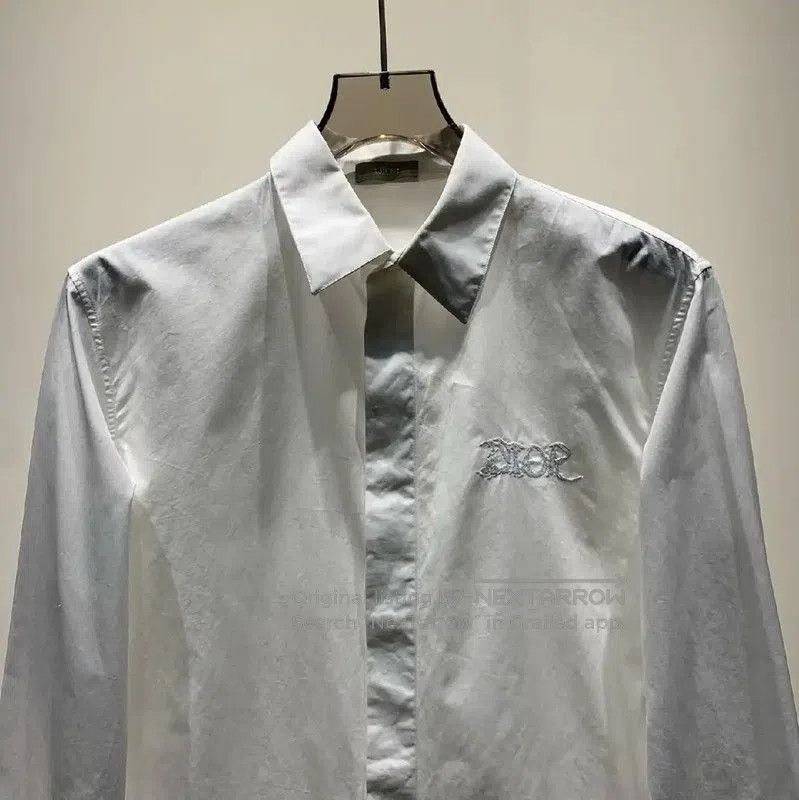 Dior Dior White Cotton Long Sleeve Shirt for Men . Size US M / EU 48-50 / 2 - 3 Thumbnail