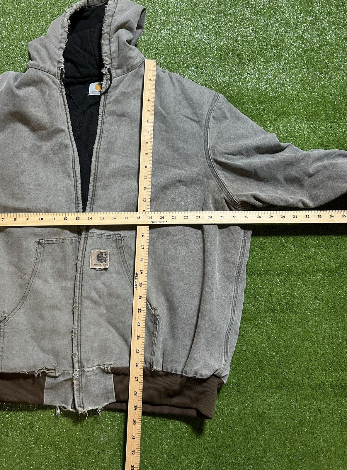 Carhartt VINTAGE 90’s CARHARTT DISTRESSED FADED WORKWEAR JACKET USA Size US XL / EU 56 / 4 - 6 Thumbnail