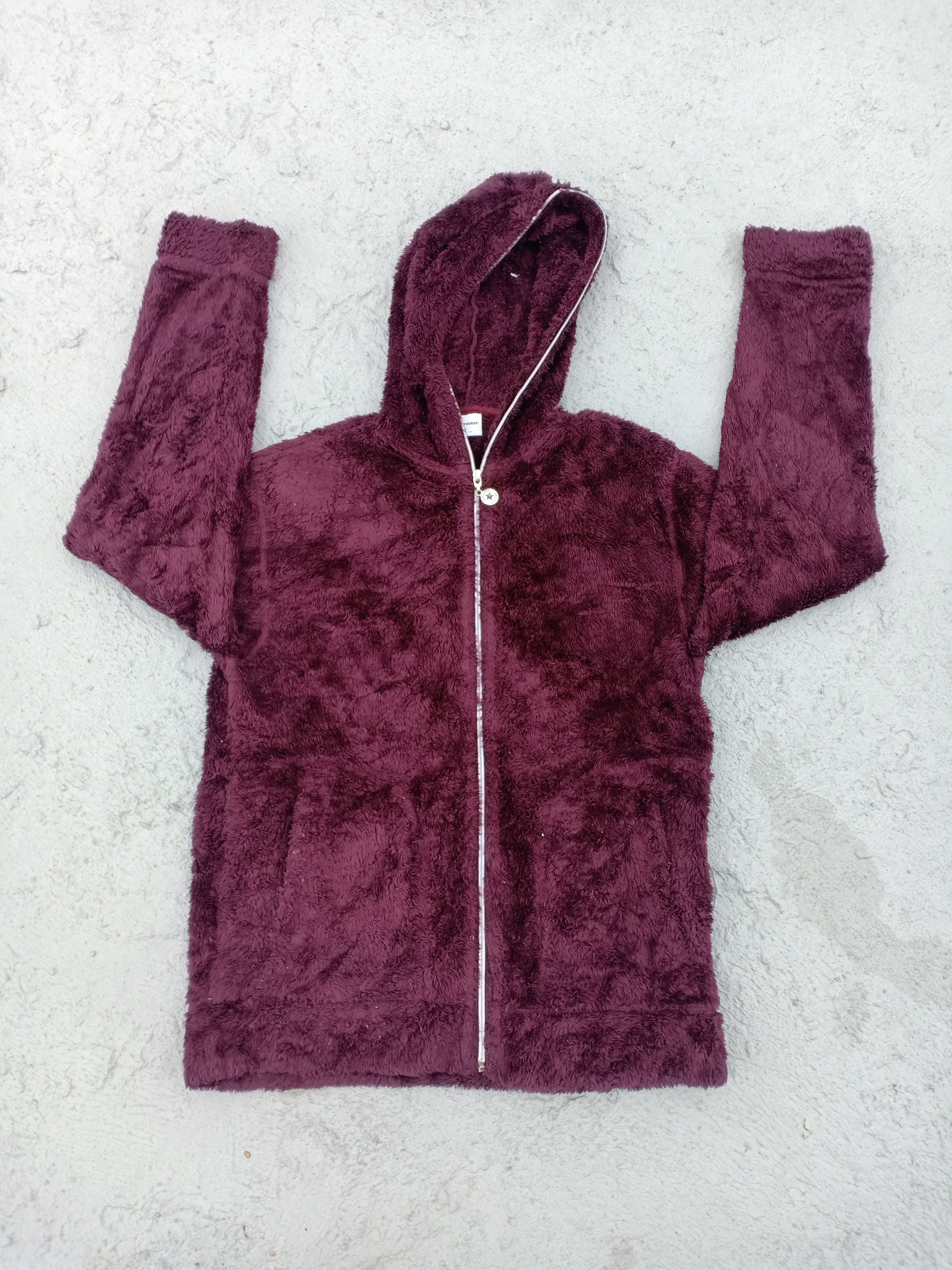 Converse CONVERSE fully zipper fluffy hoodie Size US L / EU 52-54 / 3 - 6 Thumbnail