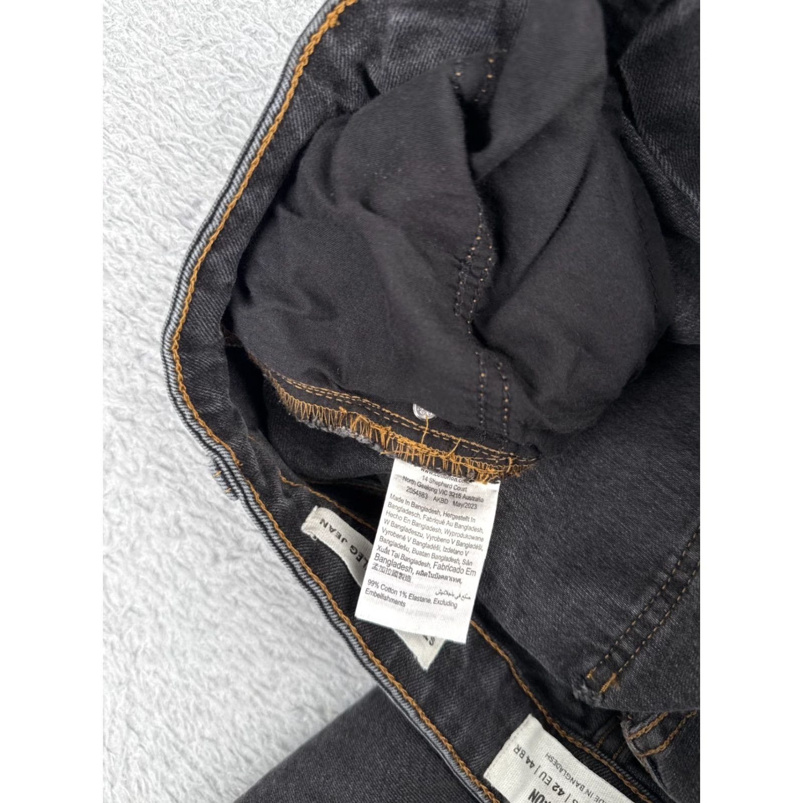 Cotton On VINTAGE Cotton On Women's Jeans Pants 10 Black Denim Stretch Bootcut Mid Rise 30x31 Classic Size 32" / US 10 / IT 46 - 7 Thumbnail