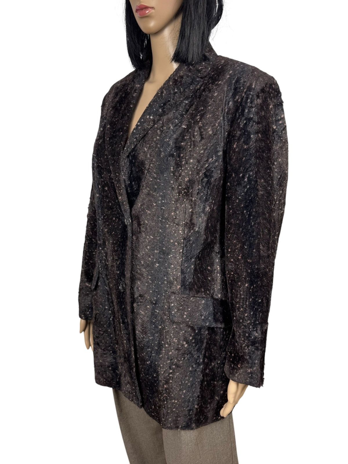 ZAPA Zapa Faux Fur Coat Cotton-Viscose Printed size US16 IT50 Size XXL / US 16-18 / IT 52-54 - 5 Thumbnail