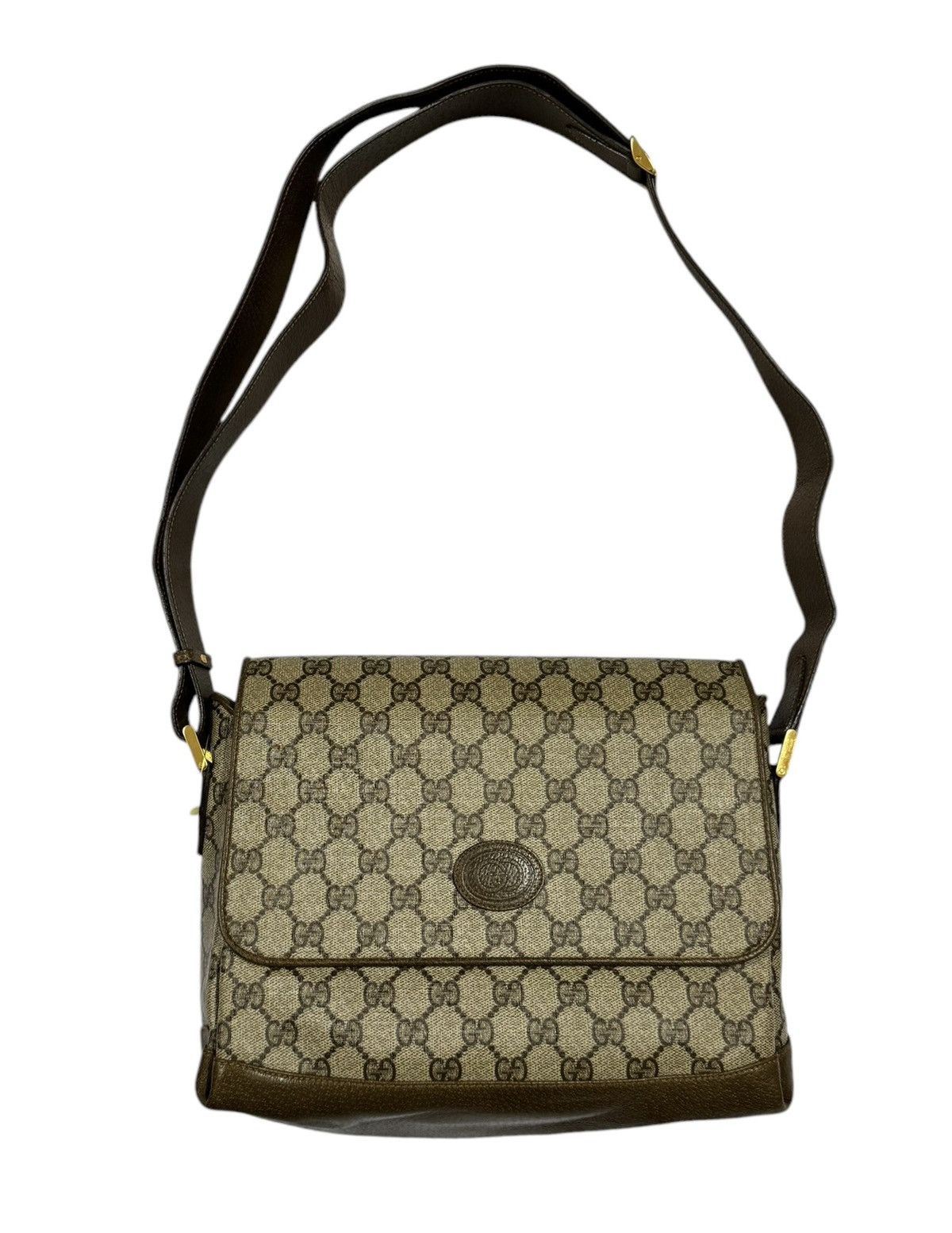 Gucci Vtg🔥Gucci Monogram GG Supreme Sling Bag Made In Italy Size ONE SIZE - 5 Thumbnail
