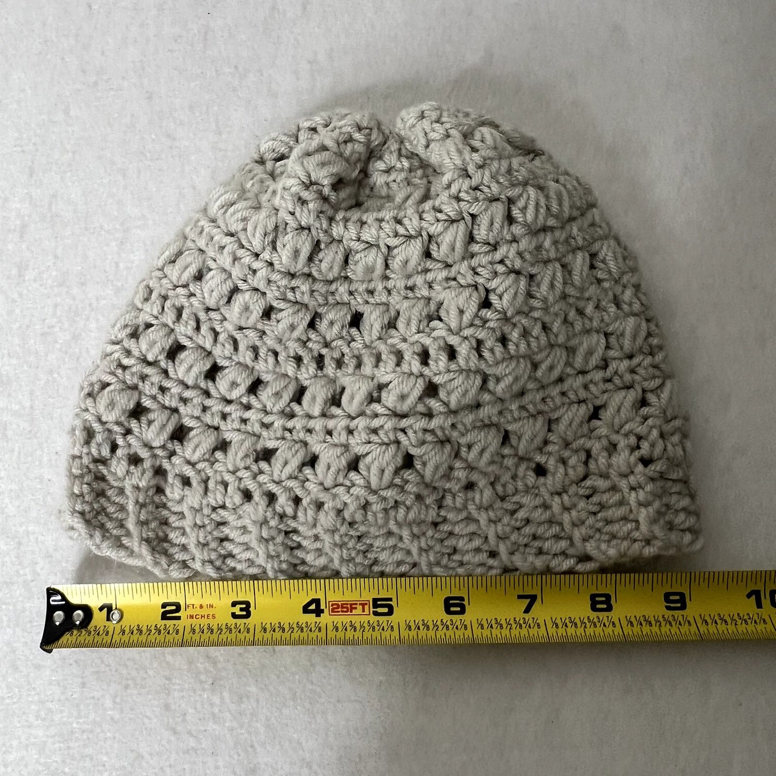 Handmade Handmade Gray Knit Beanie Hat Size ONE SIZE - 4 Thumbnail