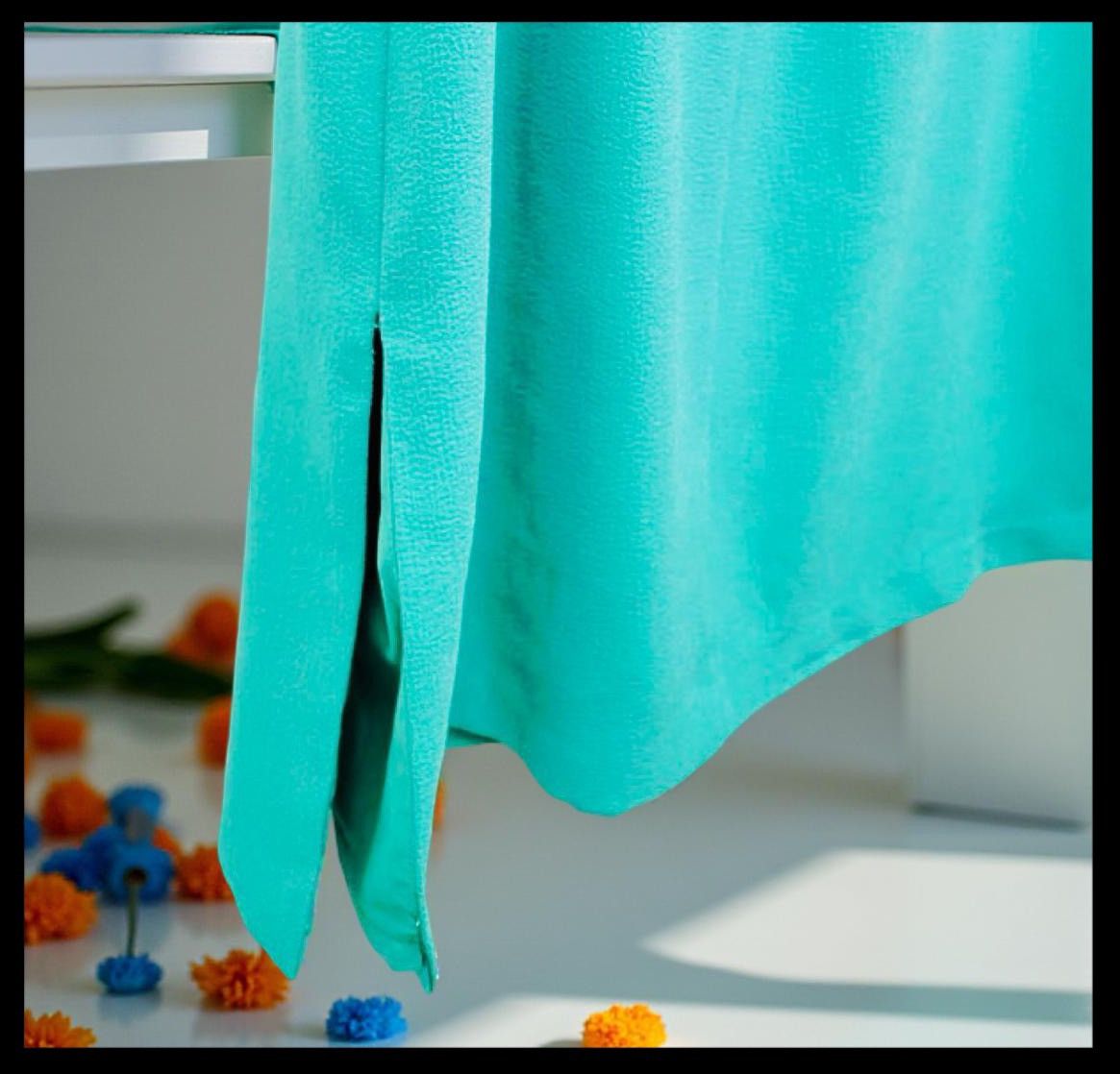 Other Charles Henry XS Teal Off Shoulder Dress Size XS / US 0-2 / IT 36-38 - 5 Thumbnail