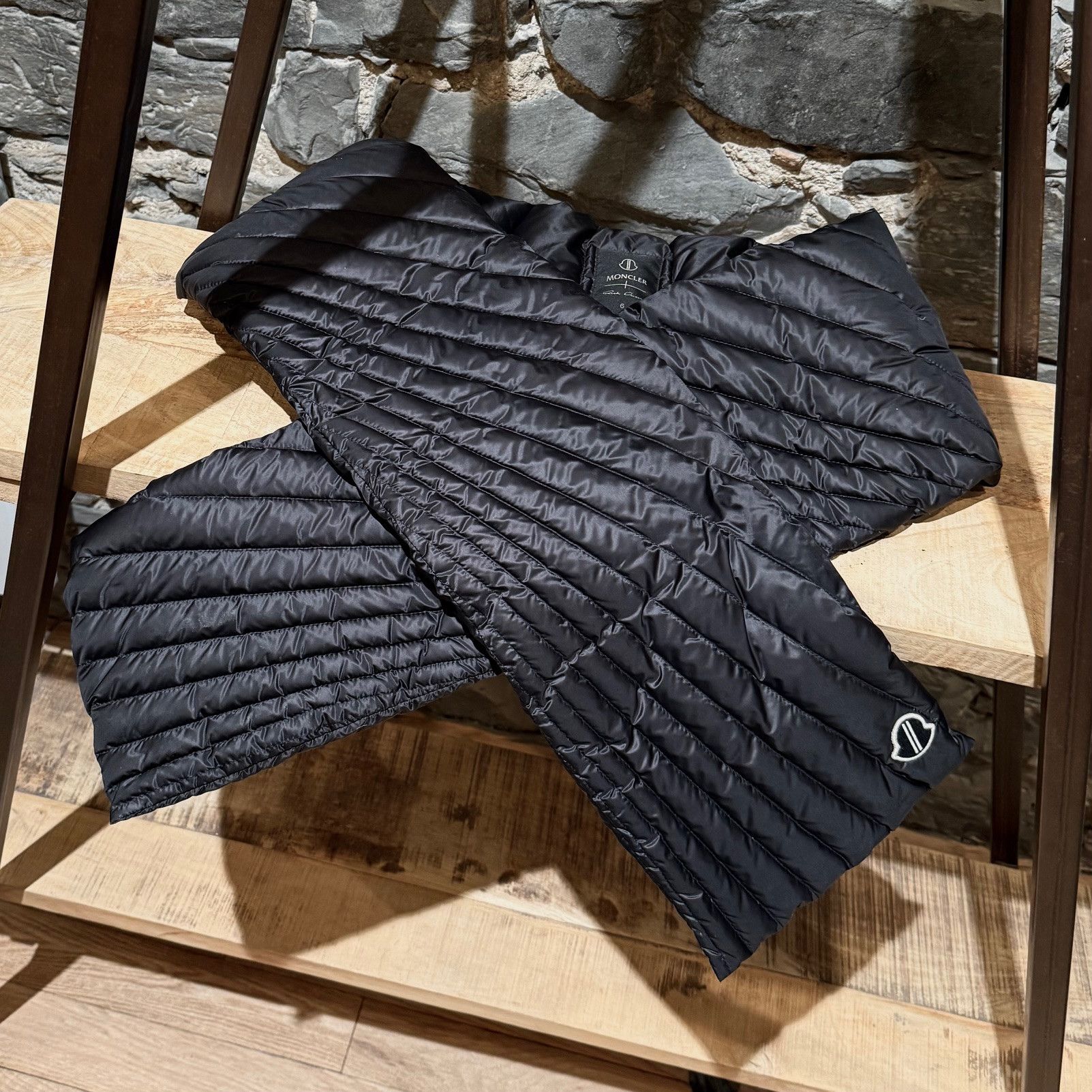 Moncler × Rick Owens Moncler X Rick Owens Radiance Quilted Padded Scarf Size ONE SIZE - 2 Thumbnail