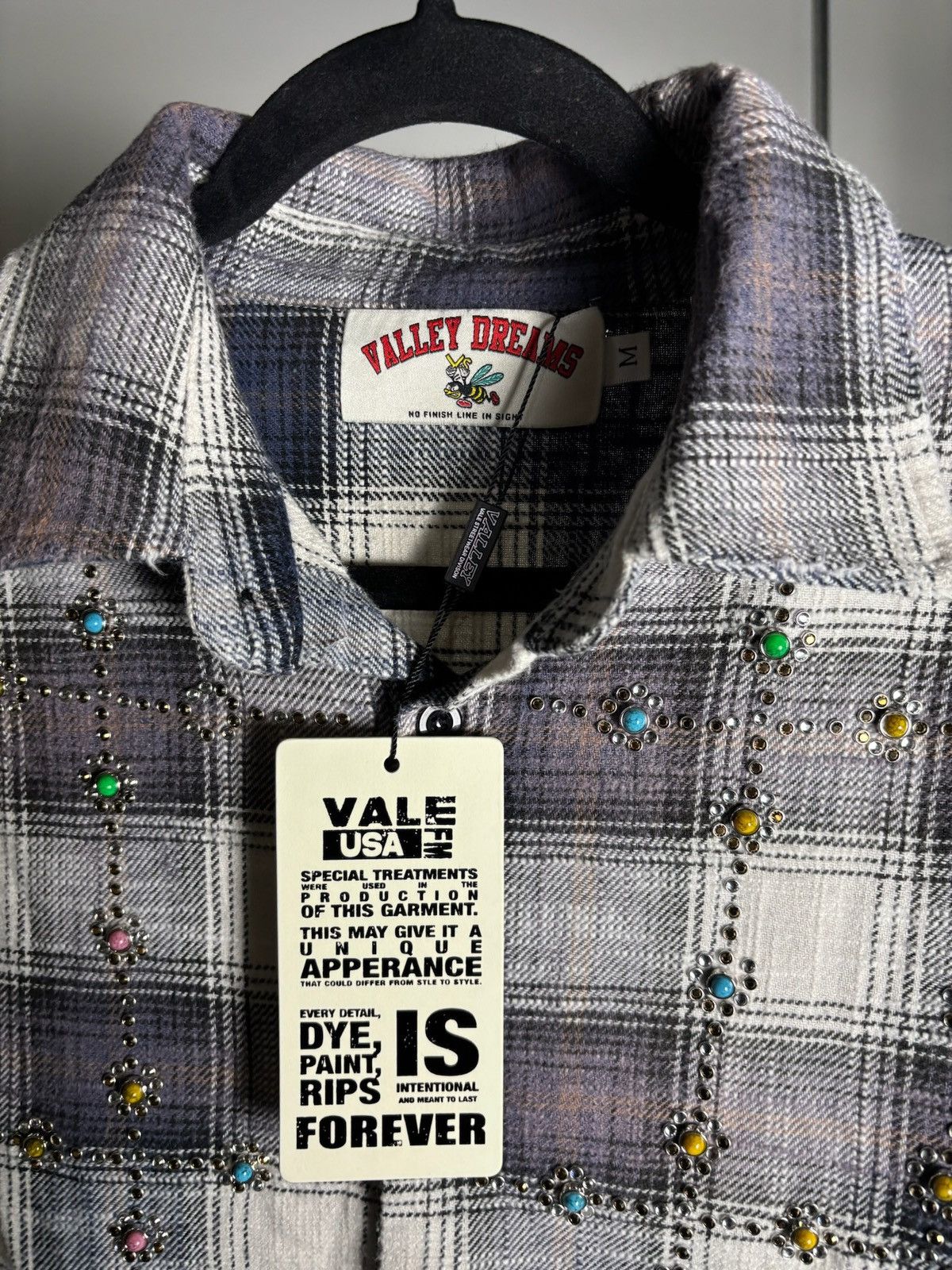 Vale Vale Forever Sky Gems Flannel 'Navy' Size US M / EU 48-50 / 2 - 2 Thumbnail