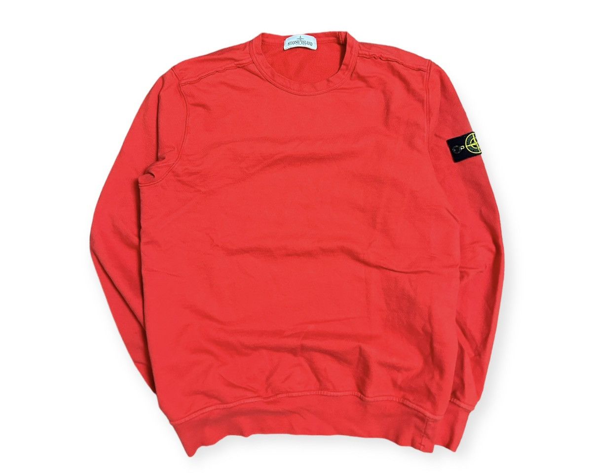 image of Stone Island Junior Red Crewneck, Men's (Size XS)