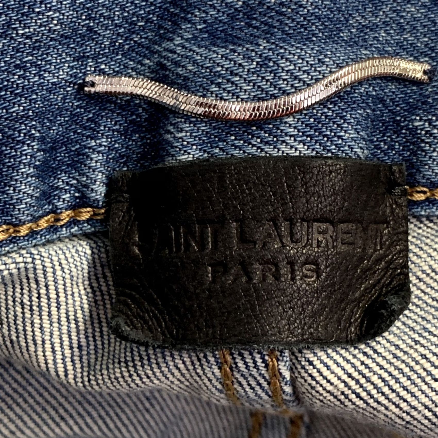 Yves Saint Laurent SAINT LAURENT Blue Distressed Slim Tapered Jeans Size 30 Mens Size US 30 / EU 46 - 4 Thumbnail