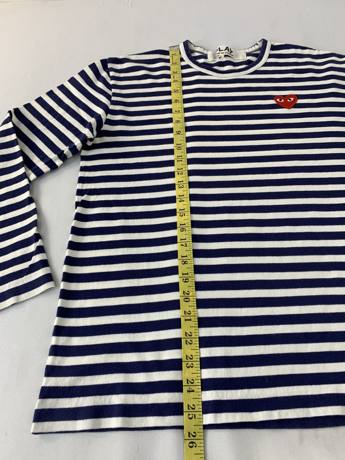 Comme des Garcons PLAY Comme Des Garcon Play Striped Longsleeve Tee Tshirt Size M / US 6-8 / IT 42-44 - 9 Thumbnail