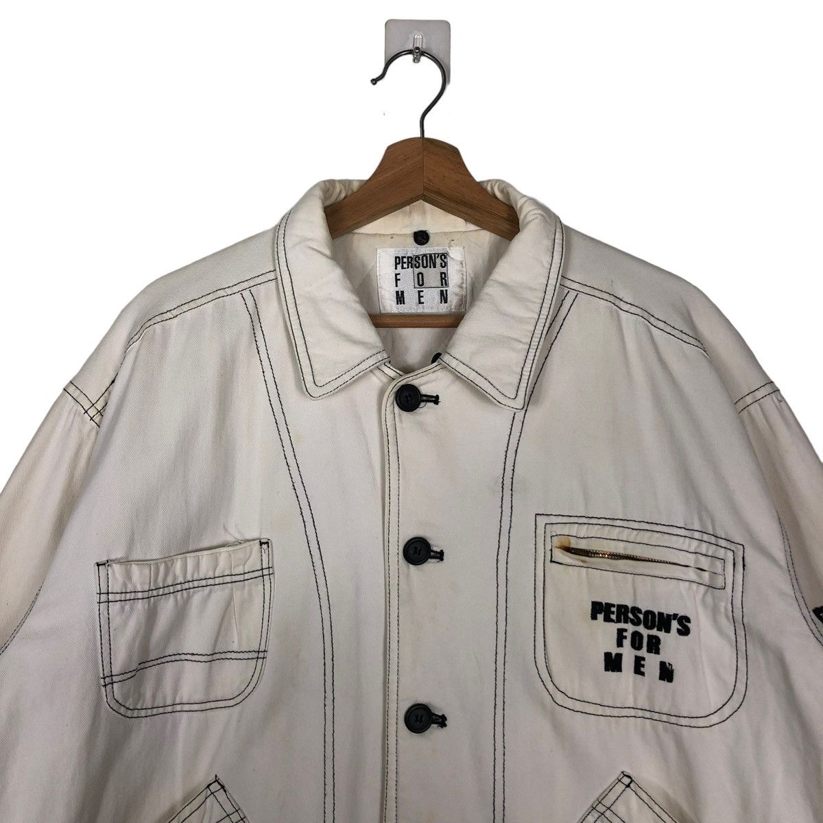 Issey Miyake 🔥90’s VINTAGE BOMBER JACKET PERSON FOR MEN JAPAN BIG LOGO Size US M / EU 48-50 / 2 - 3 Thumbnail