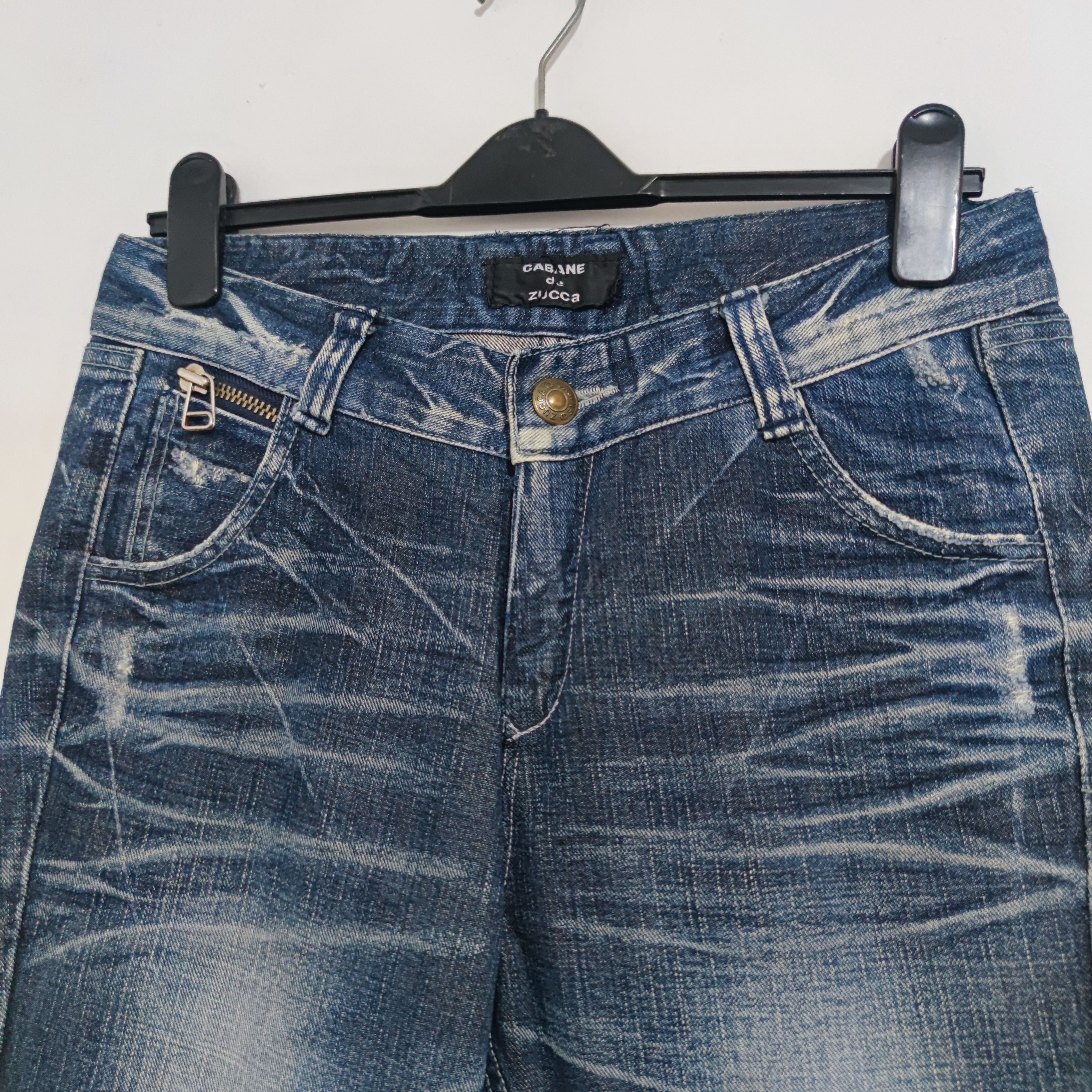 CABANE de ZUCCa × Japanese Brand Distresed Denim Pants Cabane De ZUCCA Size US 31 - 4 Thumbnail