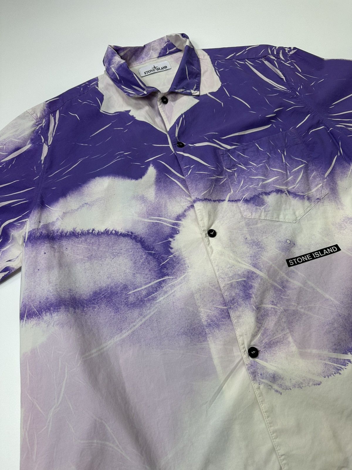 Stone Island Stone Island Abstract Print Shirt XL Size Men's Purple Size US XL / EU 56 / 4 - 10 Thumbnail