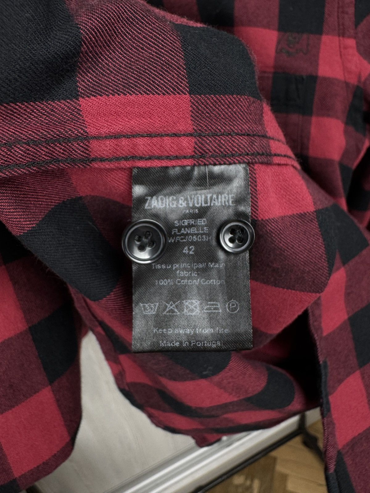Zadig & Voltaire Zadig & Voltaire Paris checkered flannel side zipper shirt Size US M / EU 48-50 / 2 - 8 Thumbnail