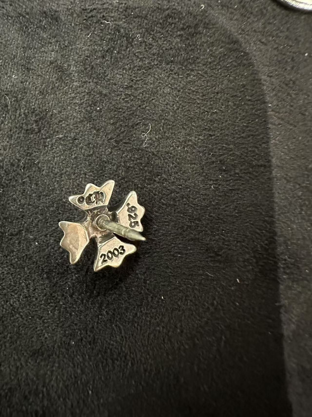 Chrome Hearts Chrome Hearts 925 Silver Cross Brooch Collar Pin Size ONE SIZE - 6 Thumbnail