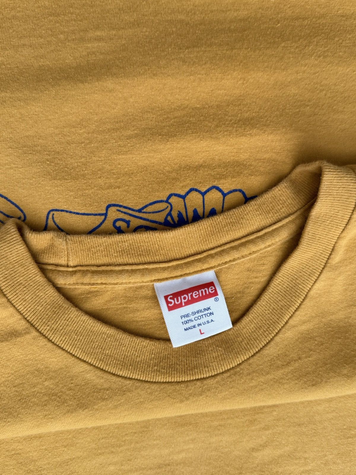 Supreme SS16 Supreme x Anti Hero Eagle Pocket Tee Mustard Size US L / EU 52-54 / 3 - 5 Thumbnail