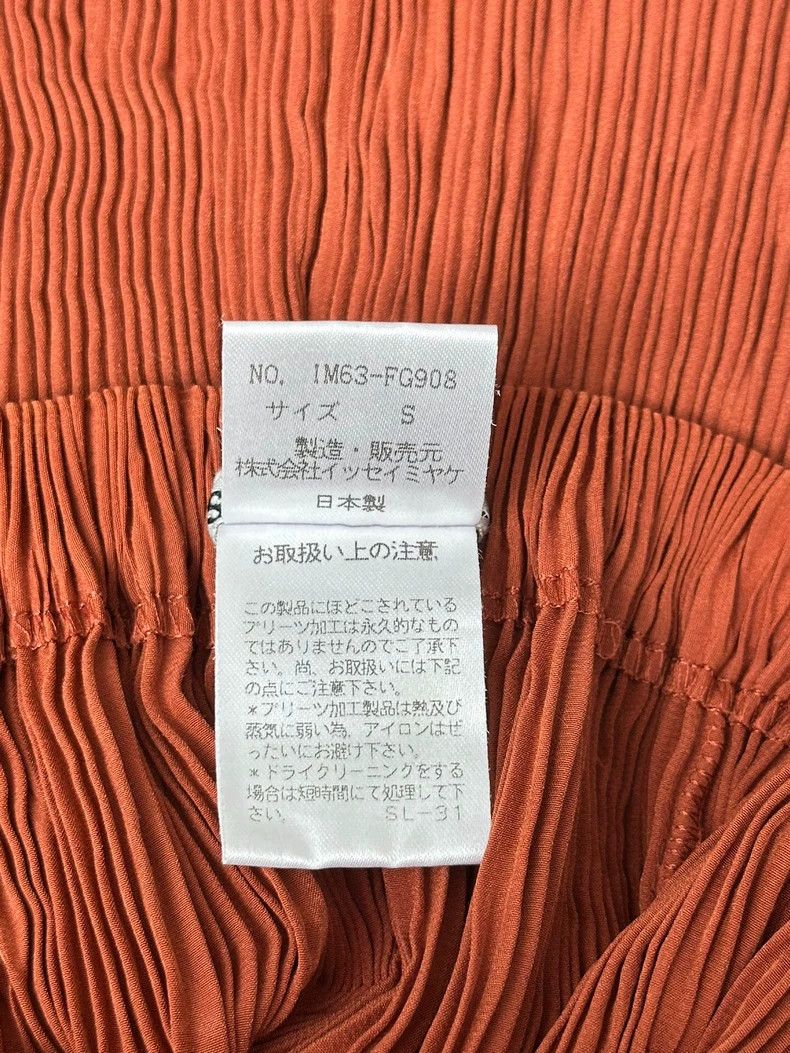 Issey Miyake Issey Miyake size:1 Pumpkin-colored pleated skirt Size 42" / US 20 - 4 Thumbnail