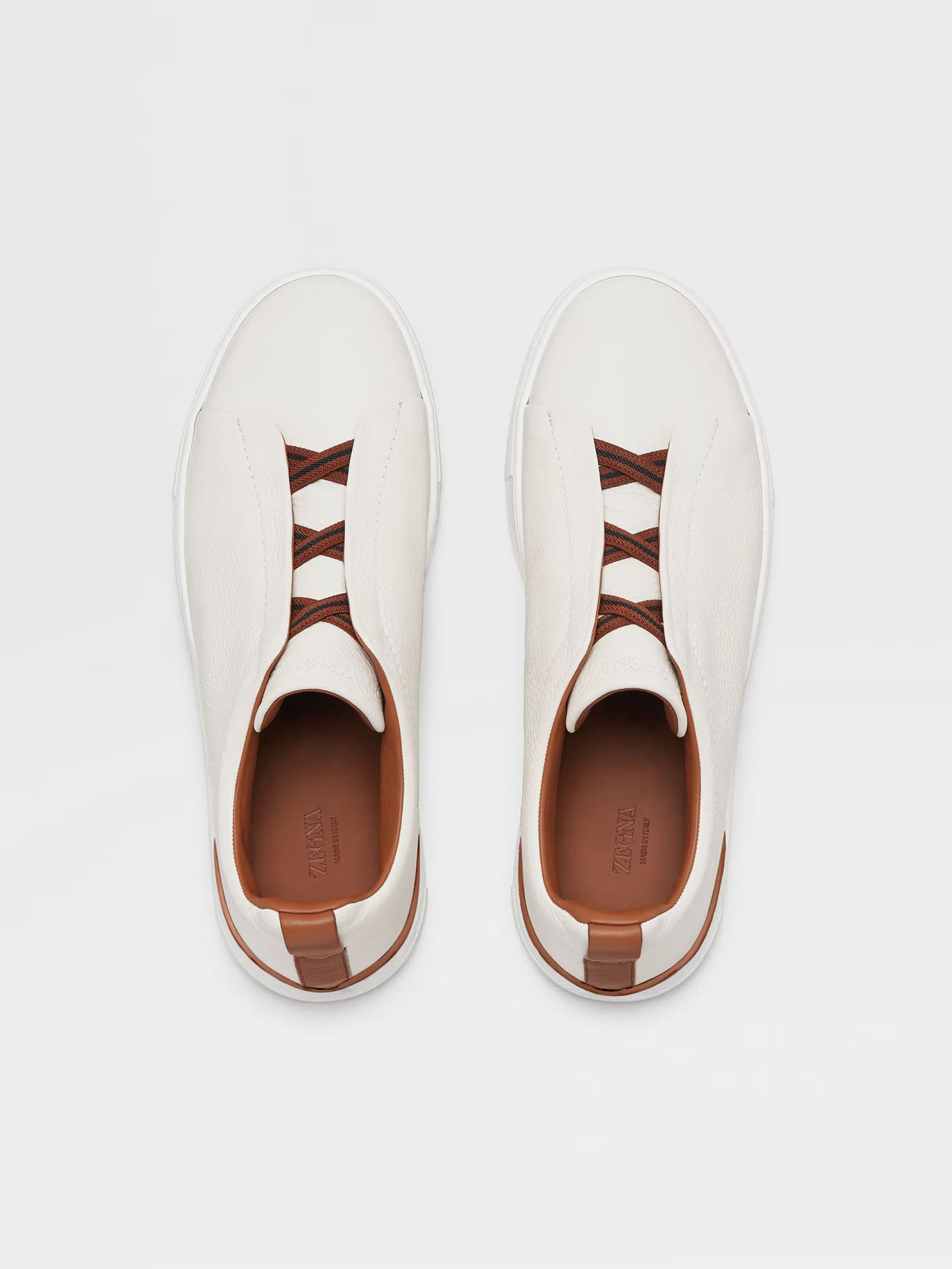 Ermenegildo Zegna o1s1rm0325 RLHCVO Triple Stitch™ Pelle di Cervo Sneakers Size US 9 / EU 42 - 5 Thumbnail