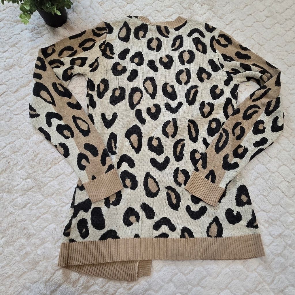 Apt. 9 Apt. 9 Leopard Print Open Front Cardigan, Size X-Small Size XS / US 0-2 / IT 36-38 - 5 Thumbnail