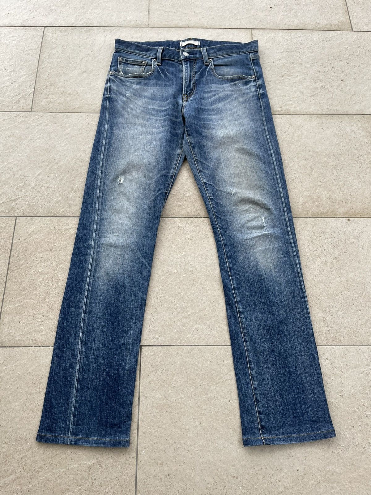 Japanese Brand 🔥Japanese Brands Uniqlo Distressed Denim W31🔥 Size US 31 - 3 Thumbnail
