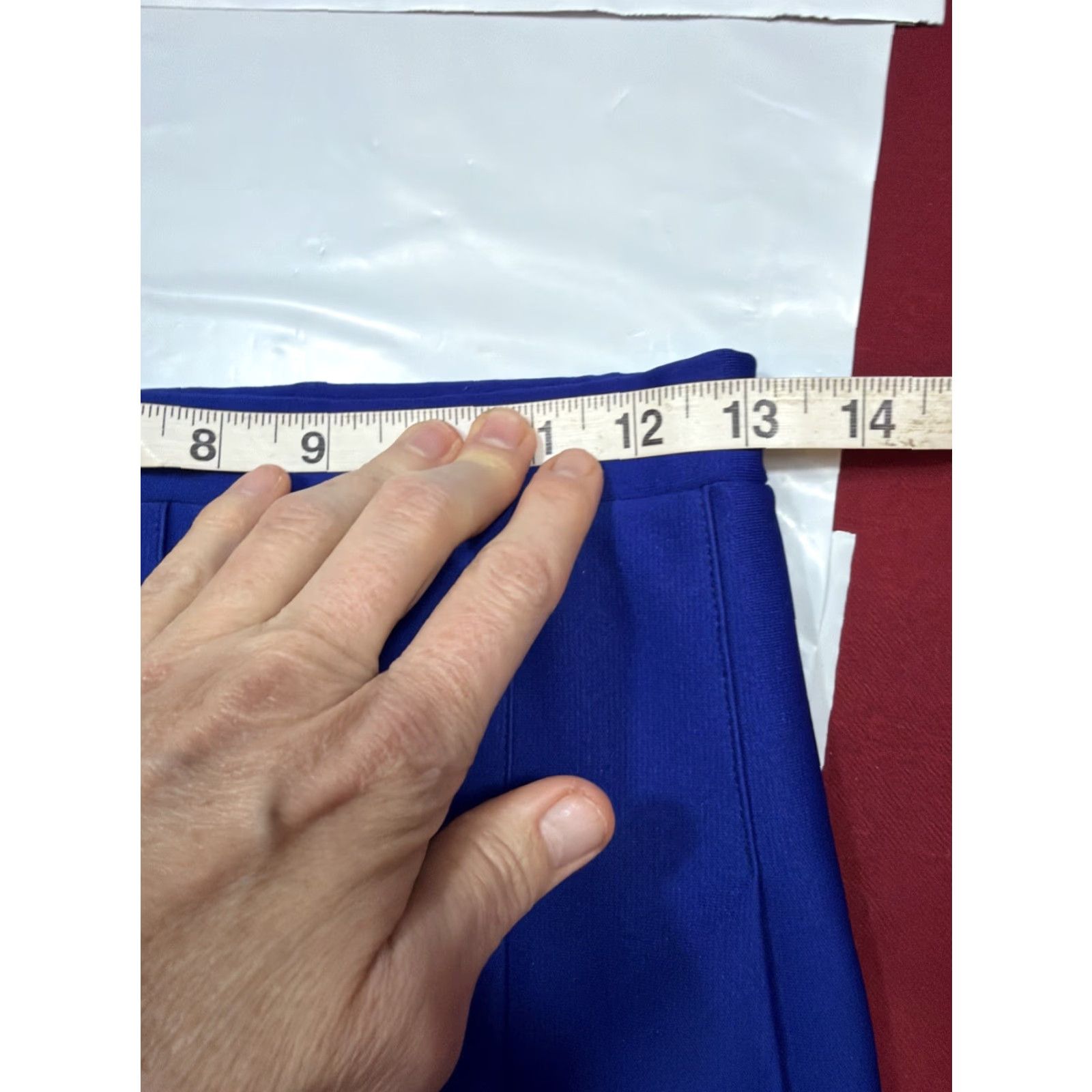 Vintage VARSITY BLUE Pleated CHEER SKIRT white Stripes Schoolgirl Cheerleading Uniform M Size 32" / US 10 / IT 46 - 5 Thumbnail