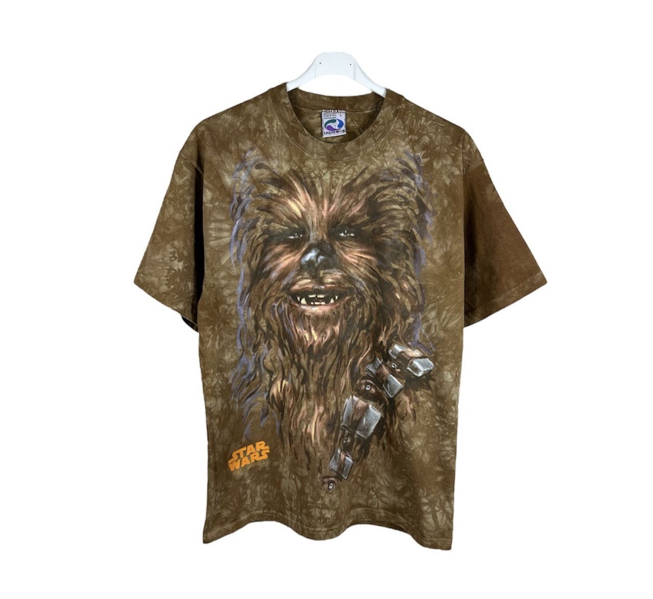 Liquid Blue Vintage 90s Liquid Blue Star Wars Chewbacca tie dye t-shirt Size US L / EU 52-54 / 3 - 1 Thumbnail