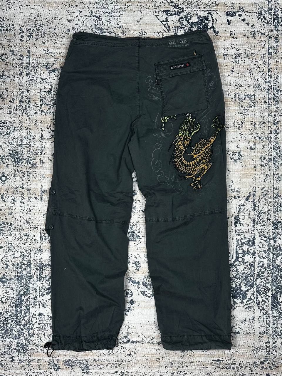 Japanese Brand Jpanese Embroidared Dragon Paraschute Pants Baggy Size US 32 / EU 48 - 12 Thumbnail