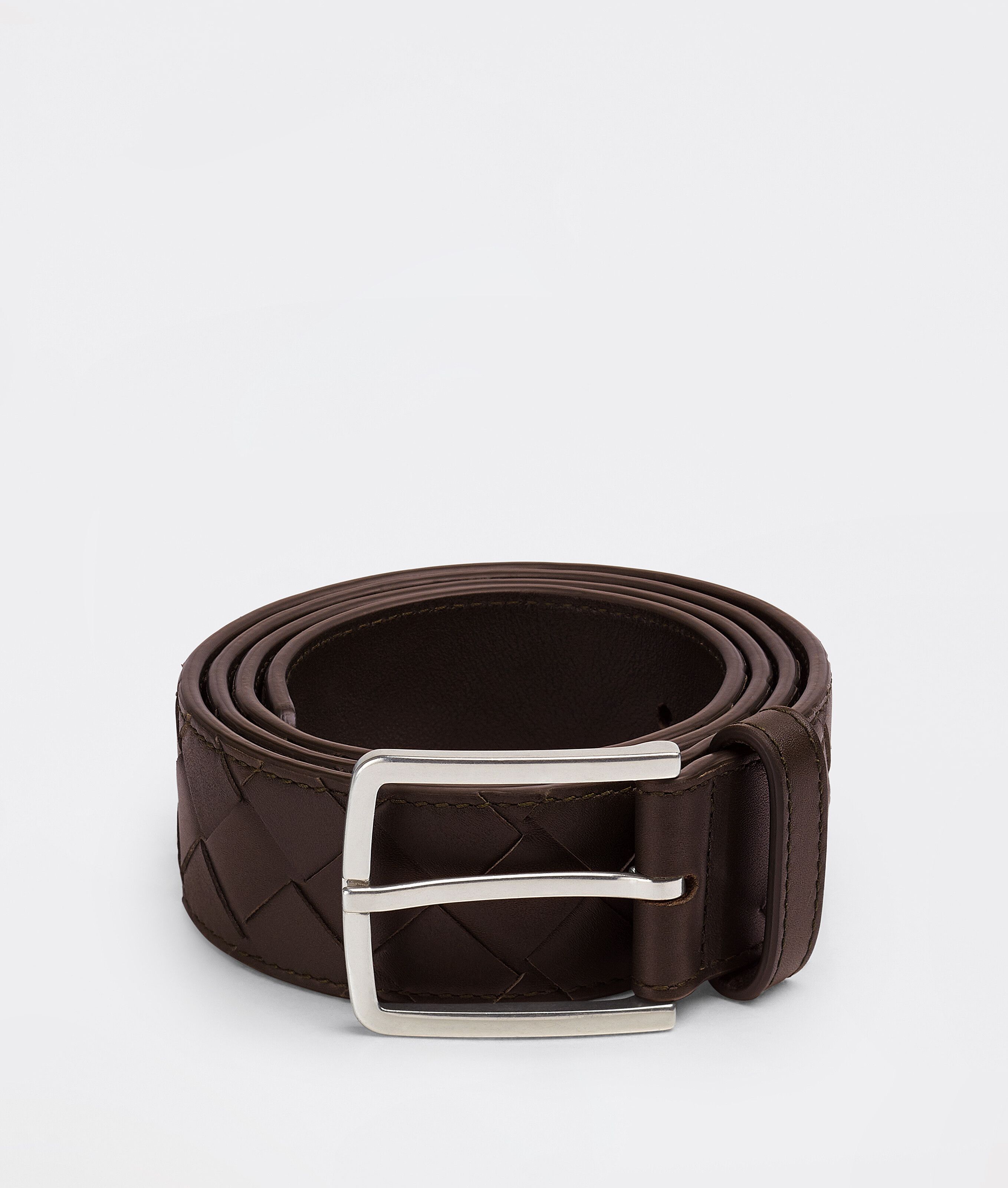 Bottega Veneta INTRECCIO LEATHER BELT Size ONE SIZE - 1 Thumbnail