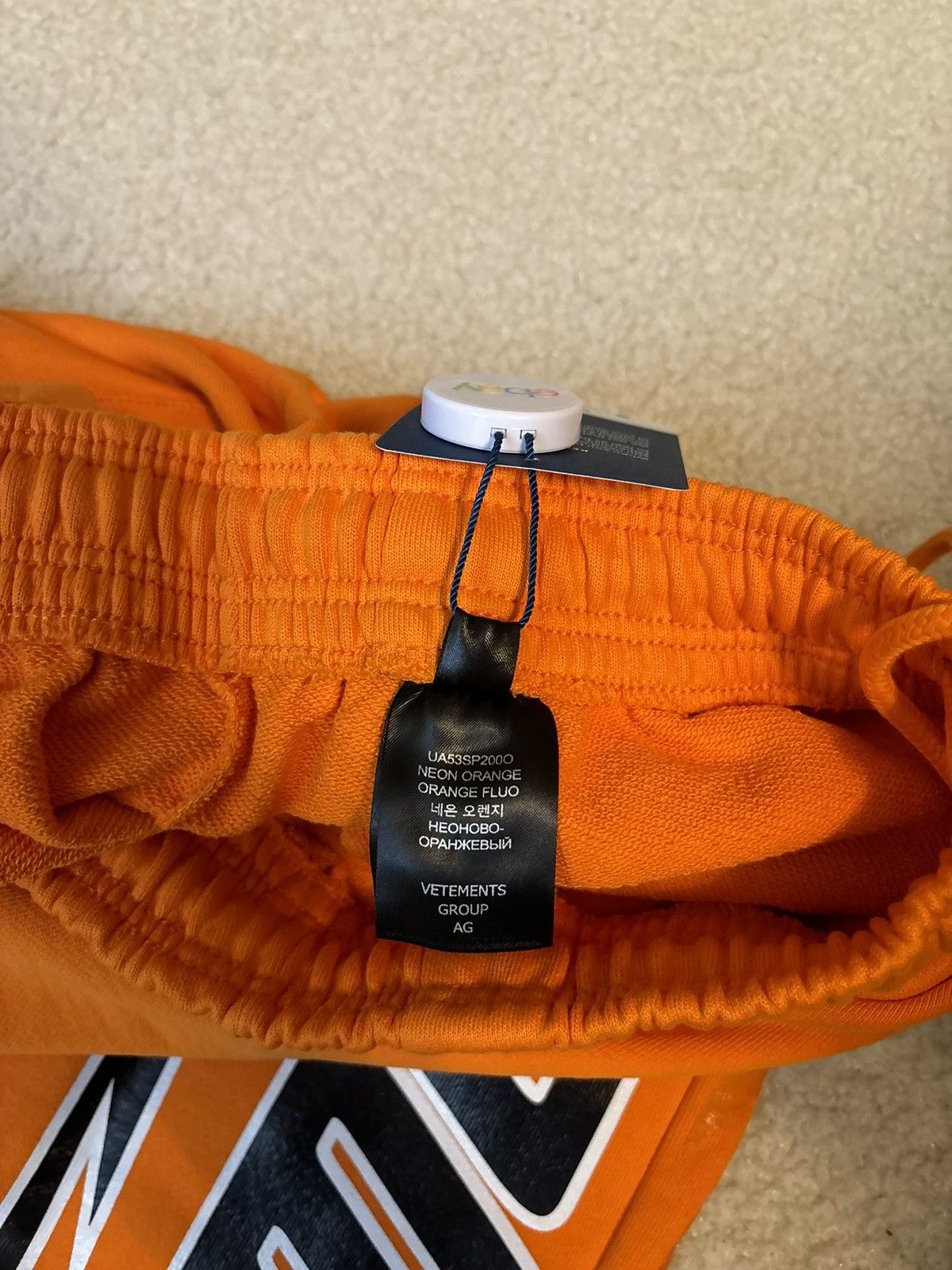 Vetements Vetements Hi Speed Fashion Wide Sweatpants Orange Size US 30 / EU 46 - 8 Thumbnail