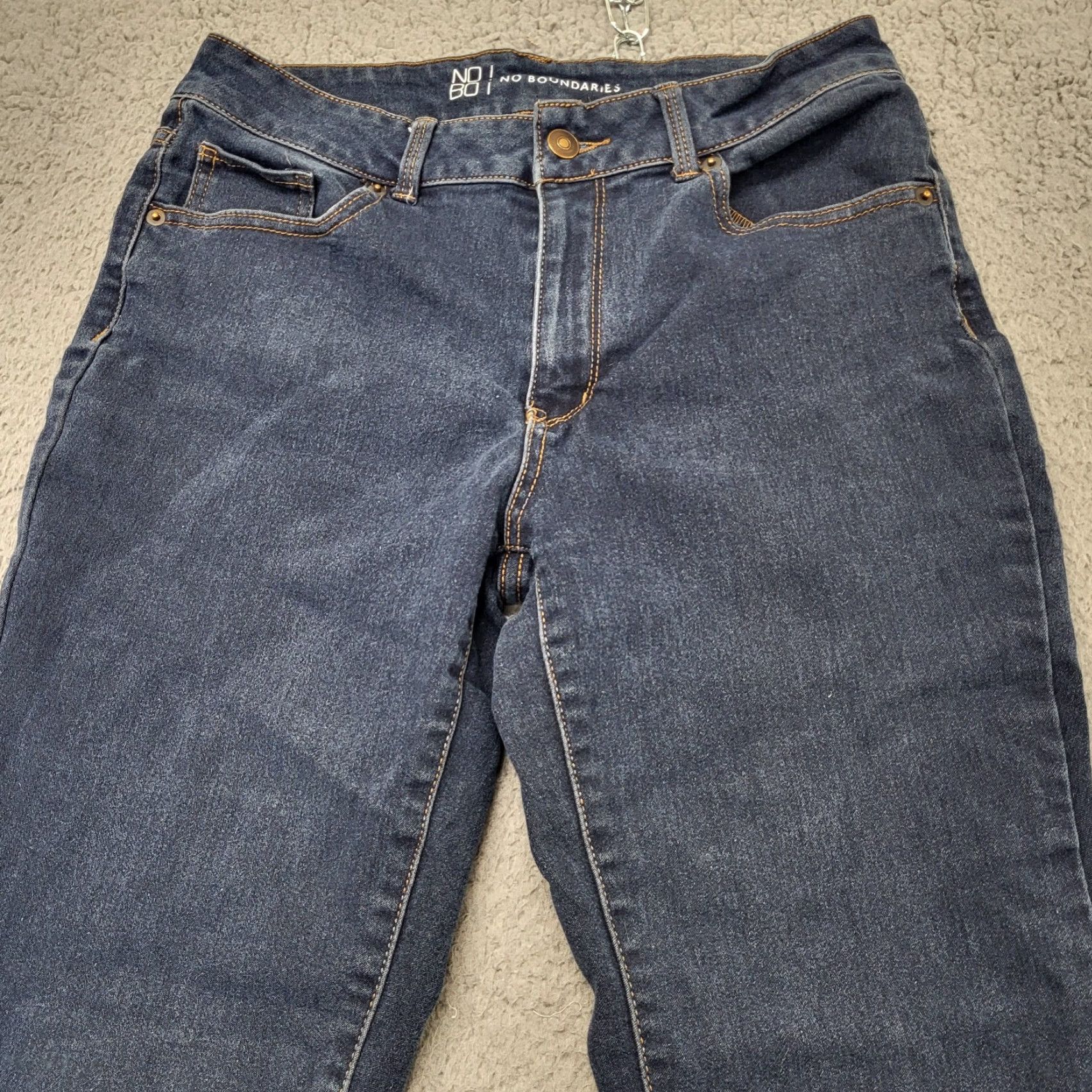 Vintage NOBO No Boundaries Bootcut Jeans Women's 11 Blue Dark Wash EUC Size 32" / US 10 / IT 46 - 5 Thumbnail